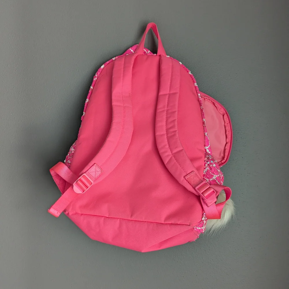 Justice Pink Sequin Kids Backpack
